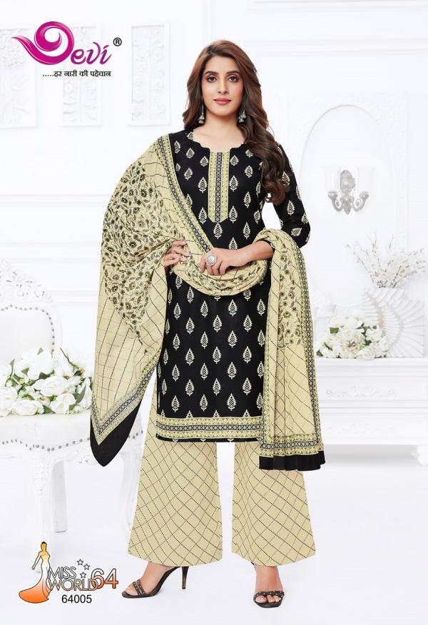 Devi Miss World Vol-64 Cambric Cotton Designer Dress Material